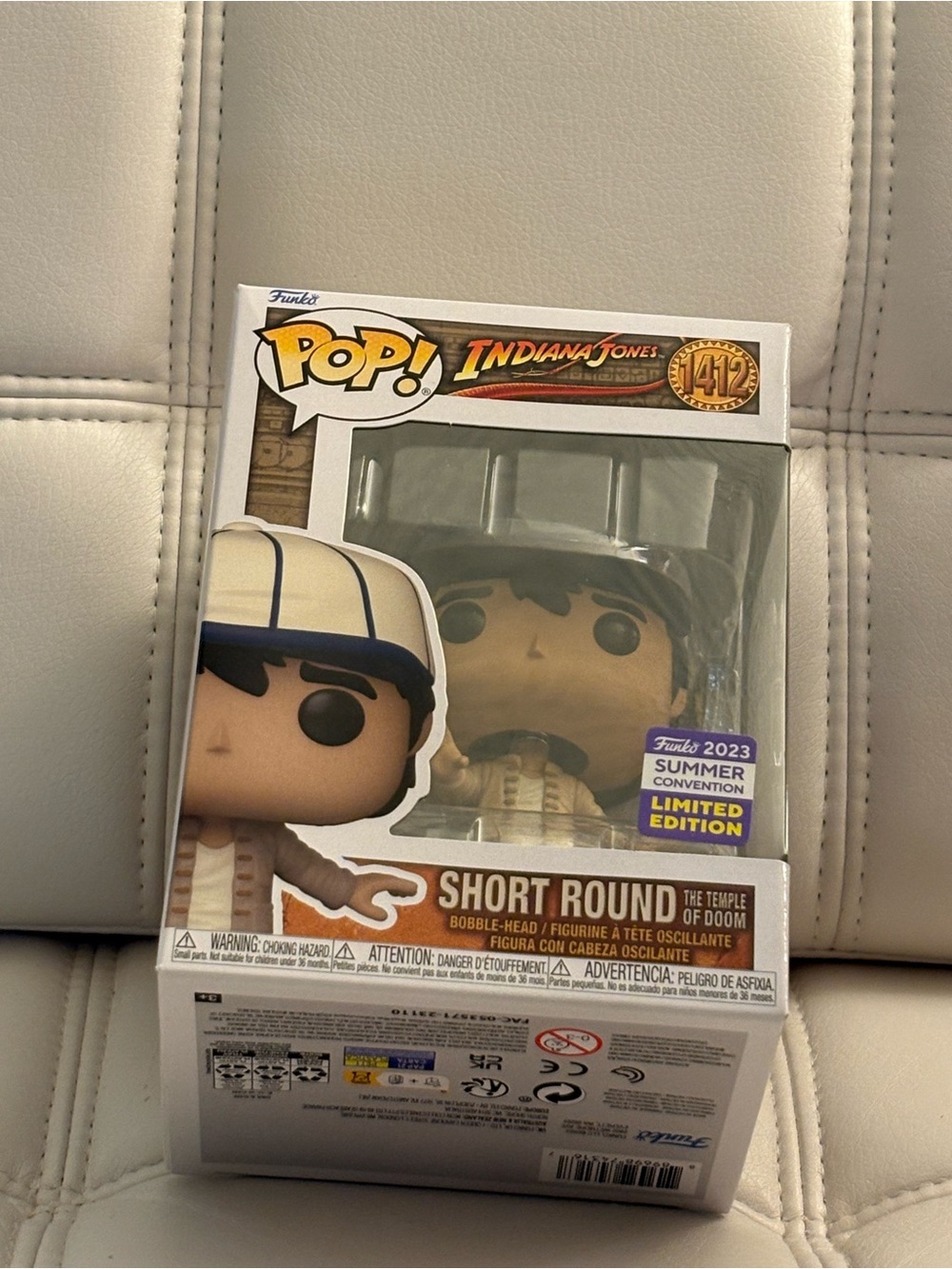 Short Round Indiana Jones 2023 Summer Convention Funko Pop 1412
